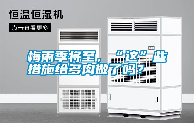 梅雨季將至，“這”些措施給多肉做了嗎？