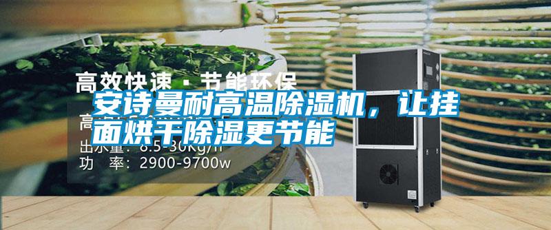 安詩曼耐高溫除濕機，讓掛面烘干除濕更節能