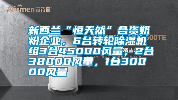 新西蘭“恒天然”合資奶粉企業(yè)，6臺轉(zhuǎn)輪除濕機組3臺45000風量，2臺38000風量，1臺30000風量
