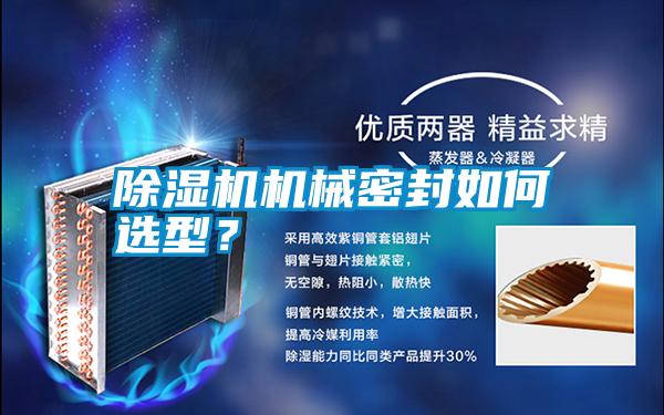 除濕機機械密封如何選型？