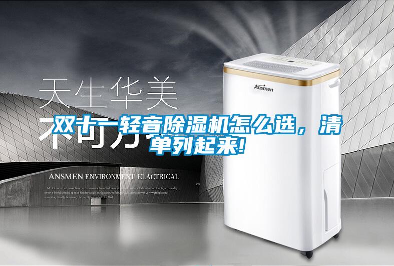 雙十一輕音除濕機(jī)怎么選，清單列起來!