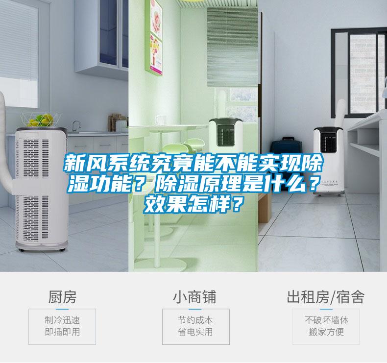 新風系統究竟能不能實現除濕功能？除濕原理是什么？效果怎樣？
