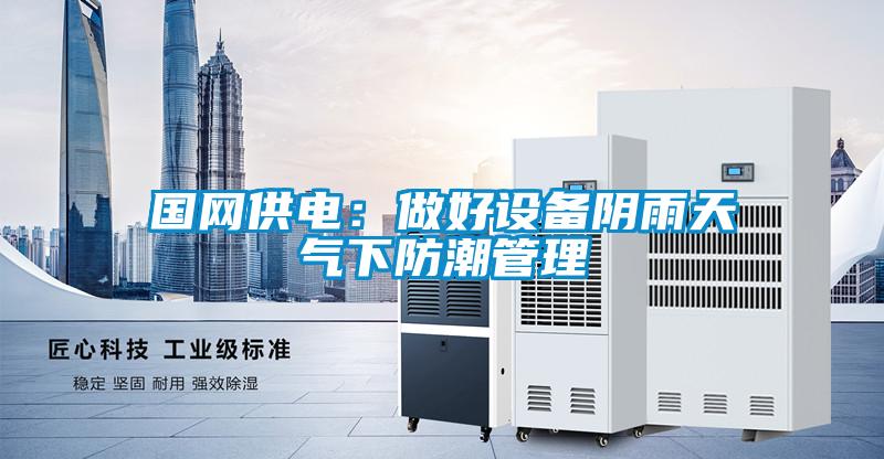 國(guó)網(wǎng)供電:做好設(shè)備陰雨天氣下防潮管理