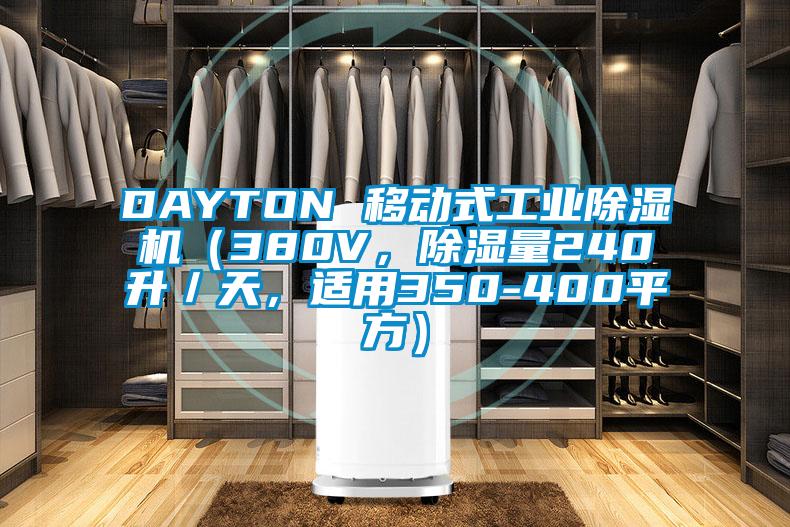 DAYTON 移動式工業除濕機（380V，除濕量240升／天，適用350-400平方）