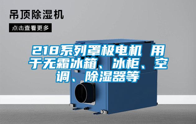 218系列罩極電機(jī) 用于無霜冰箱、冰柜、空調(diào)、除濕器等