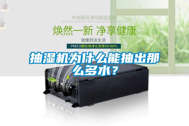 抽濕機為什么能抽出那么多水？