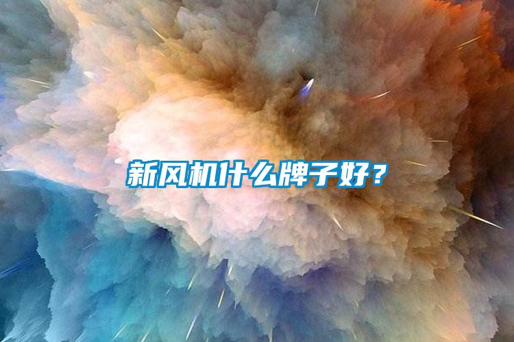 新風機什么牌子好？