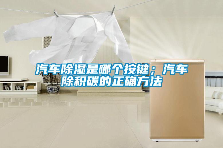汽車除濕是哪個(gè)按鍵；汽車除積碳的正確方法