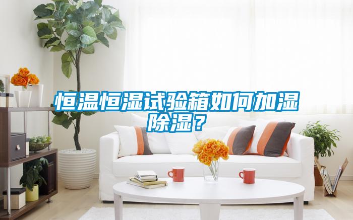 恒溫恒濕試驗箱如何加濕除濕？