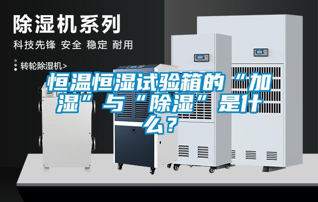 恒溫恒濕試驗箱的“加濕”與“除濕”是什么？