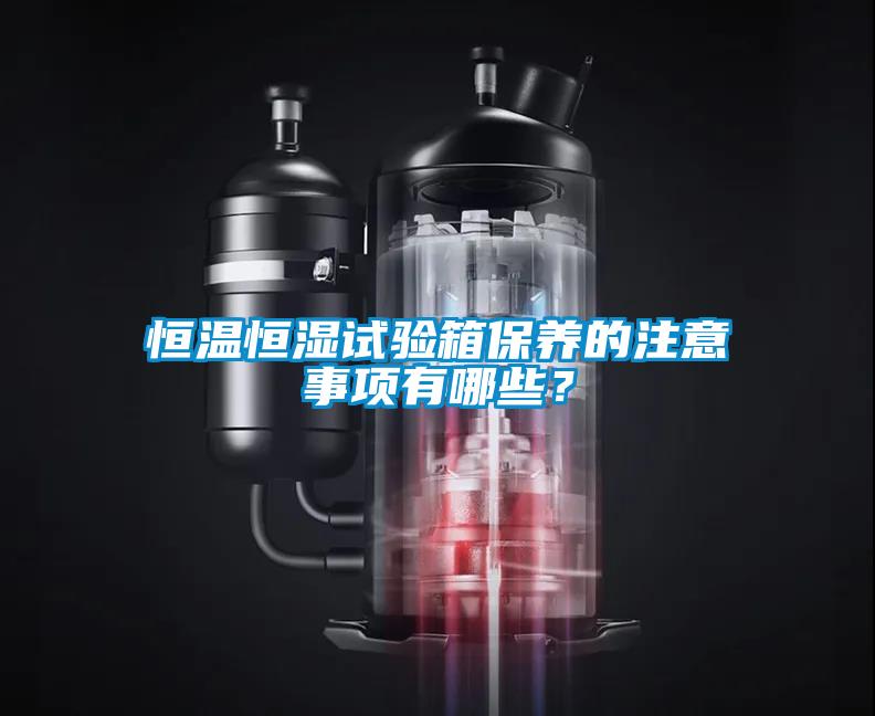 恒溫恒濕試驗箱保養的注意事項有哪些？