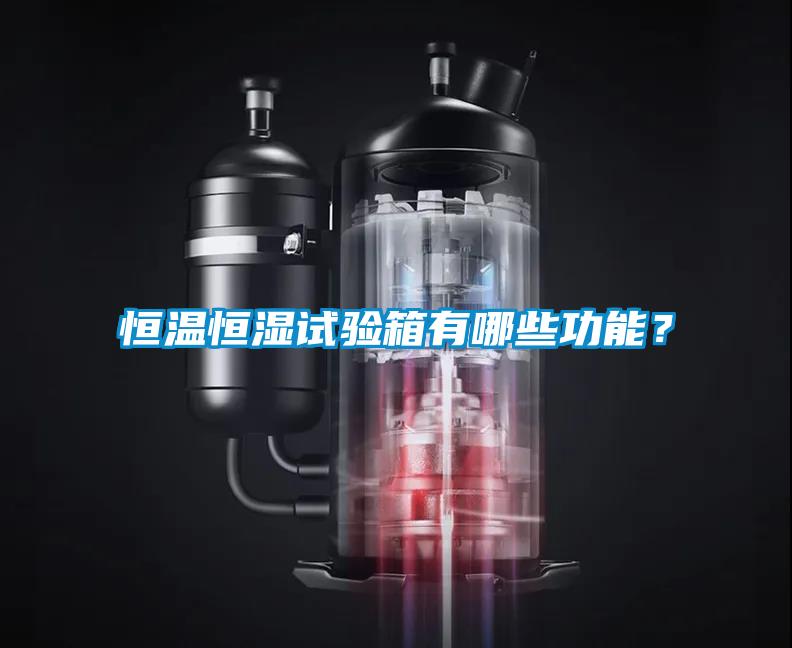 恒溫恒濕試驗箱有哪些功能？