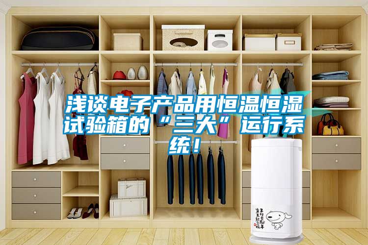 淺談電子產品用恒溫恒濕試驗箱的“三大”運行系統！