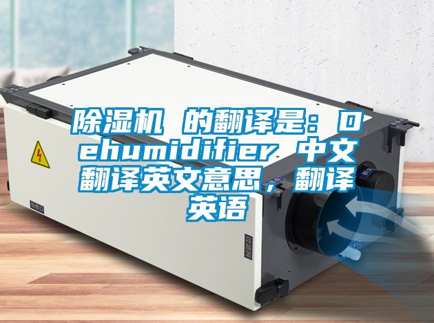 除濕機 的翻譯是:Dehumidifier 中文翻譯英文意思,翻譯英語
