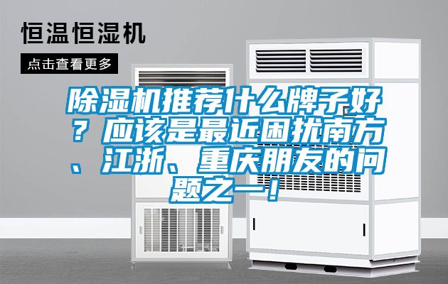 除濕機推薦什么牌子好？應該是最近困擾南方、江浙、重慶朋友的問題之一！
