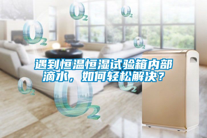 遇到恒溫恒濕試驗箱內部滴水，如何輕松解決？